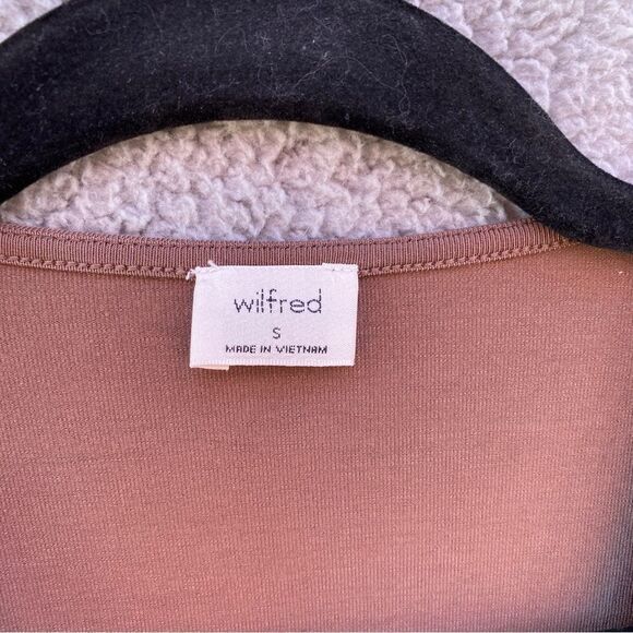 NEW Wilfred Toulouse Caramelized Walnut Noix De Grenoble Thong Bodysuit Sz S - Picture 7 of 11